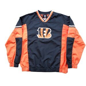 Cincinnati Bengals Wind Shirt XL NFL Team Apparel Vintage Y2K